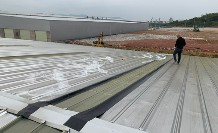 潮南厂房屋面防水维修案例